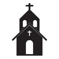 Chiesa icona logo vettore design modello