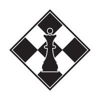 scacchi icona logo vettore design modello