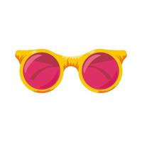 accessorio per occhiali da sole gialli vettore
