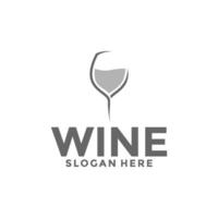 vino logo. logo per un' liquore negozio, ristorante, o sbarra. logo, vino logo design modello vettore