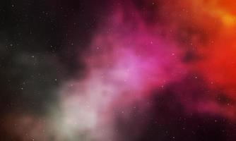 realistico universo infinito notte stellata nebulosa brillante polvere di stelle colore magico sfondo galassia vettore