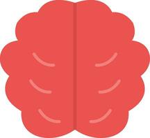 icona piatta del cervello vettore