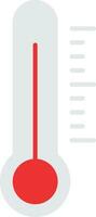 icona piatta del termometro vettore