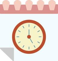 icona piatta del calendario vettore