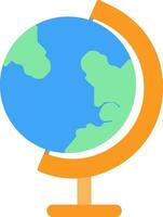 icona piana del globo terrestre vettore