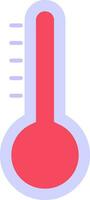 icona piatta della temperatura vettore