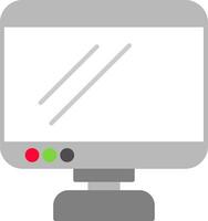 monitor icona piatta vettore