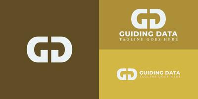 astratto iniziale lettera gd logo nel bianca colore isolato nel giallo sfondi applicato per attività commerciale o finanza azienda anche adatto per il marca o azienda quello ha iniziale nome dg o gd. vettore