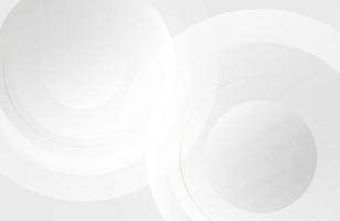 sfondo del cerchio in oro bianco moderno minimale e pulito in un aspetto realistico 3d vettore