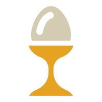 icona dell'uovo sodo vettore