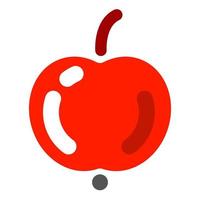 icona mela colorata vettore