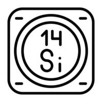 silicio vettore icona