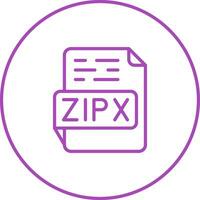 zipx vettore icona