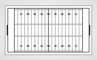 linea del campo di football americano. illustrazione vettoriale. vettore