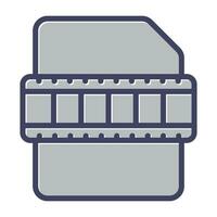 video file vettore icona