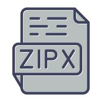 zipx vettore icona