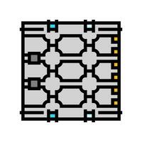 fotonica quantistico tecnologia colore icona vettore illustrazione