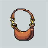 pixel arte illustrazione donna Borsa. pixelated femmina Borsa. donna femmina moda Borsa pixelated per il pixel arte gioco e icona per sito web e video gioco. vecchio scuola retrò. vettore