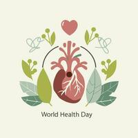 illustrazione vettoriale della giornata mondiale della salute