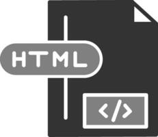 html file vettore icona