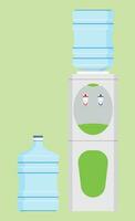 vettore impostato distributori acqua gallone illustrazione