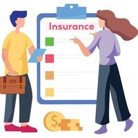 attività commerciale assicurazione illustrazione quale può facilmente modificare e modificare vettore