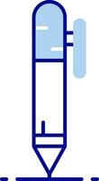 icona riempita con la linea della penna vettore