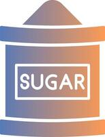 zucchero Borsa pendenza icona vettore
