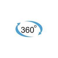 Logo a 360 gradi vettore