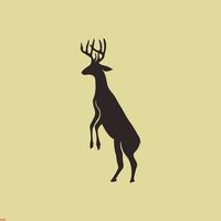 design del logo unico cervo per affari e società vettore