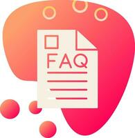 FAQ vettore icona