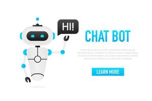 chatbot icona concetto, Chiacchierare Bot o chatterbot. robot virtuale assistenza di sito web o mobile applicazioni. vettore illustrazione