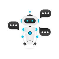 chatbot icona concetto, Chiacchierare Bot o chatterbot. robot virtuale assistenza di sito web o mobile applicazioni. vettore illustrazione