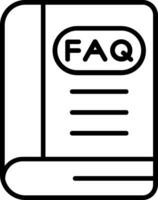 FAQ vettore icona