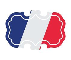 icona francobollo francese vettore
