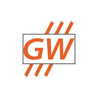 lettera gw logo. gw logo design vettore illustrazione per creativo azienda, attività commerciale, industria. professionista vettore