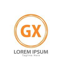 lettera gx logo. gx logo design vettore illustrazione per creativo azienda, attività commerciale, industria. professionista vettore