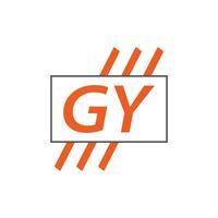 lettera gy logo. gy logo design vettore illustrazione per creativo azienda, attività commerciale, industria. professionista vettore