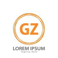 lettera gz logo. gz logo design vettore illustrazione per creativo azienda, attività commerciale, industria. professionista vettore