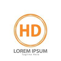 lettera HD logo. HD logo design vettore illustrazione per creativo azienda, attività commerciale, industria. professionista vettore