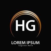 lettera hg logo. hg logo design vettore illustrazione per creativo azienda, attività commerciale, industria. professionista vettore