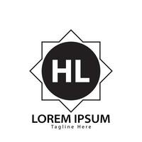 lettera hl logo. hl logo design vettore illustrazione per creativo azienda, attività commerciale, industria. professionista vettore