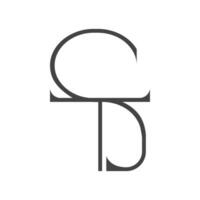 iniziale ts lettera logo vettore modello design. creativo astratto lettera st logo design. connesso lettera st logo design.