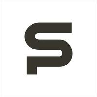 sp e ps lettera logo design modello. sp.ps iniziale basato alfabeto icona logo design vettore