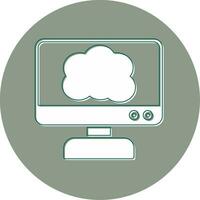 icona del vettore di cloud computing