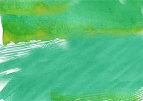 Sfondo acquerello dipinto a mano colorato. Pennellate di acquerello verde. Struttura astratta dell&#39;acquerello e sfondo per il design. Priorità bassa dell&#39;acquerello su carta ruvida. vettore
