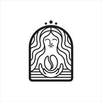 semplice e moderno caffè negozio logo design per professionale attività commerciale. pronto per uso logo vettore arte per personale e commerciale marchio. Vintage ▾, caffè fagiolo, tazza, caldo