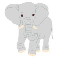 illustrazione scarabocchio elefante vettore
