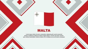 Malta bandiera astratto sfondo design modello. Malta indipendenza giorno bandiera sfondo vettore illustrazione. Malta indipendenza giorno