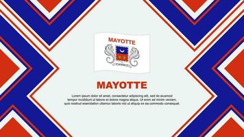 mayotte bandiera astratto sfondo design modello. mayotte indipendenza giorno bandiera sfondo vettore illustrazione. mayotte vettore